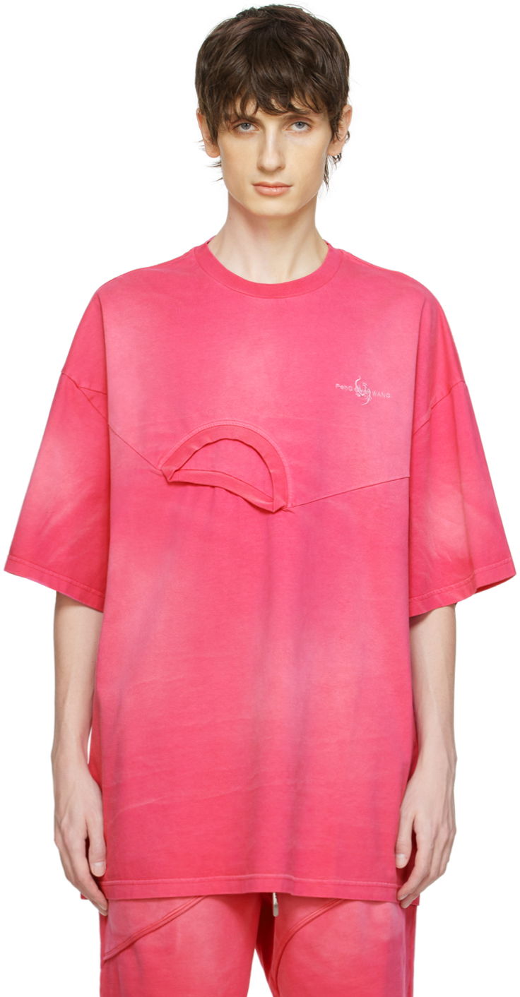 T-paita Feng Chen Wang Feng Chen Wang 2-In-1 T-Shirt Vaaleanpunainen | FMS17TS03