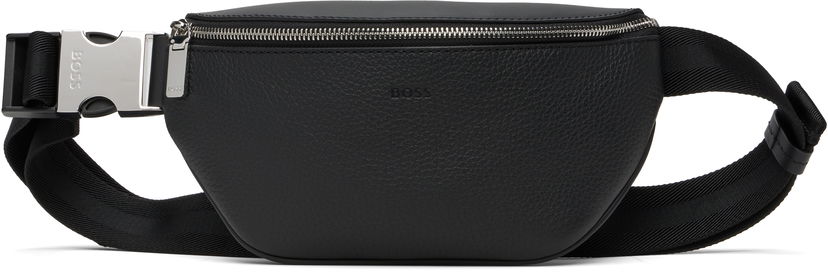 Vyötärölaukku BOSS BOSS Grained Leather Belt Bag Musta | 50552475