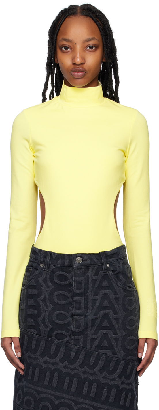Body Marc Jacobs Marc Jacobs 'The Cutout' Turtleneck Long Sleeve Bodysuit Keltainen | C610C15RE22