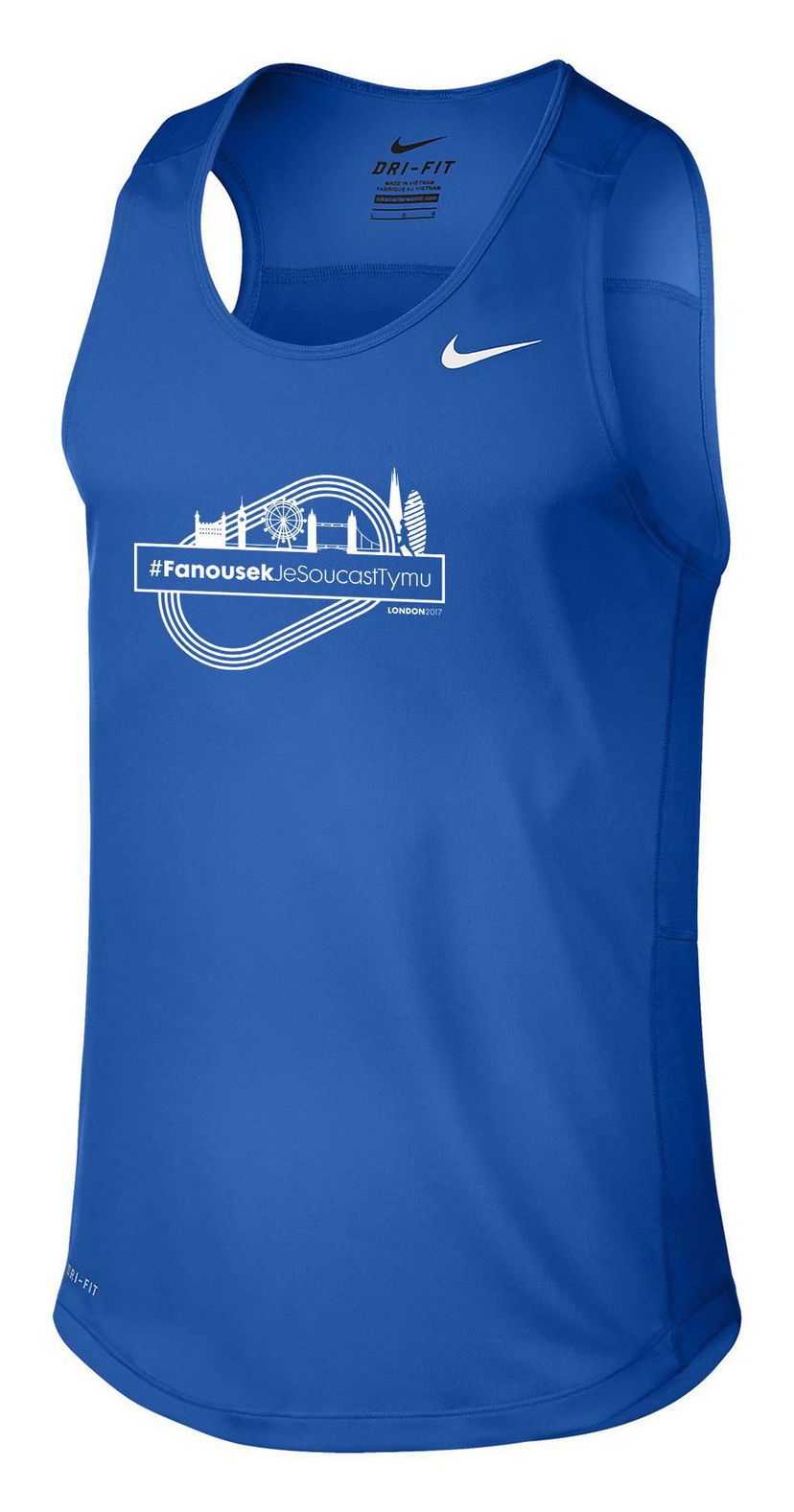 Tankkitoppi Nike Nike Miler Singlet II Fans Running Tank Top Sininen | 598589-493-logo