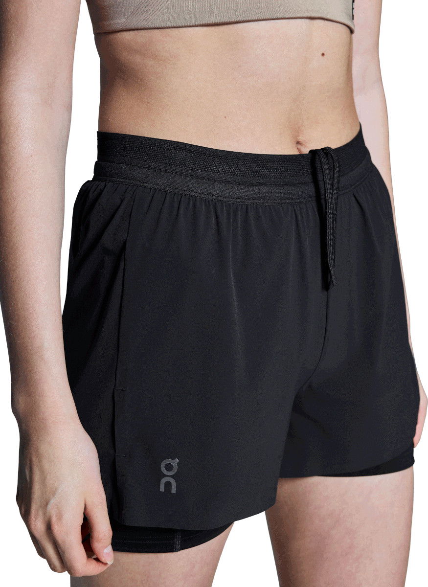 Shortsit On Running Running 3" Performance 2-in-1 Shorts Musta | 1wf1012-0553, 0
