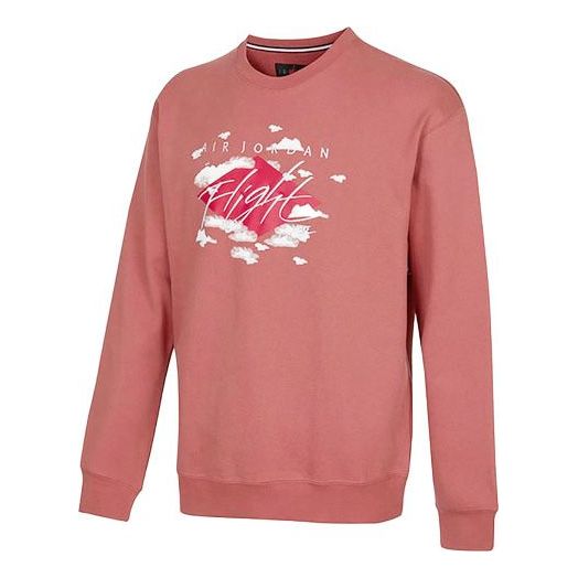 Villapaita Jordan Air Jordan Flight Fleece Crewneck Sweatshirt Vaaleanpunainen | DH9036-691
