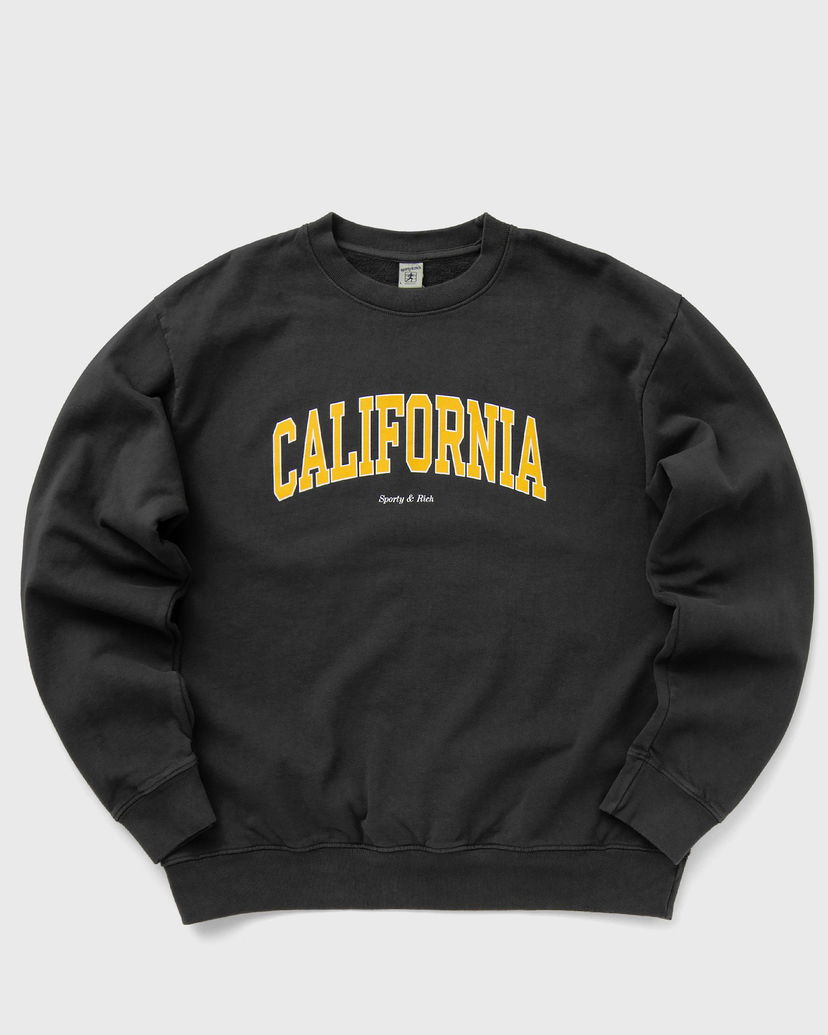 Huppari Sporty & Rich California Crewneck Faded Musta | WS067S405CF