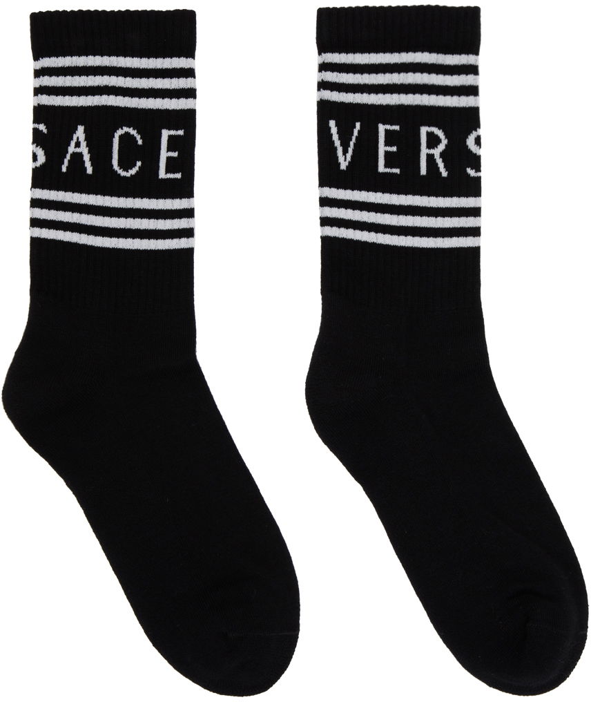Sukat Versace Vintage Socks Musta | 1008759_1A06710_2B020, 0