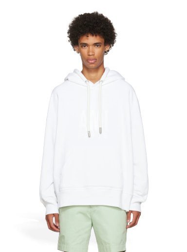 Huppari AMI Paris Hoodie Valkoinen | USW203.731
