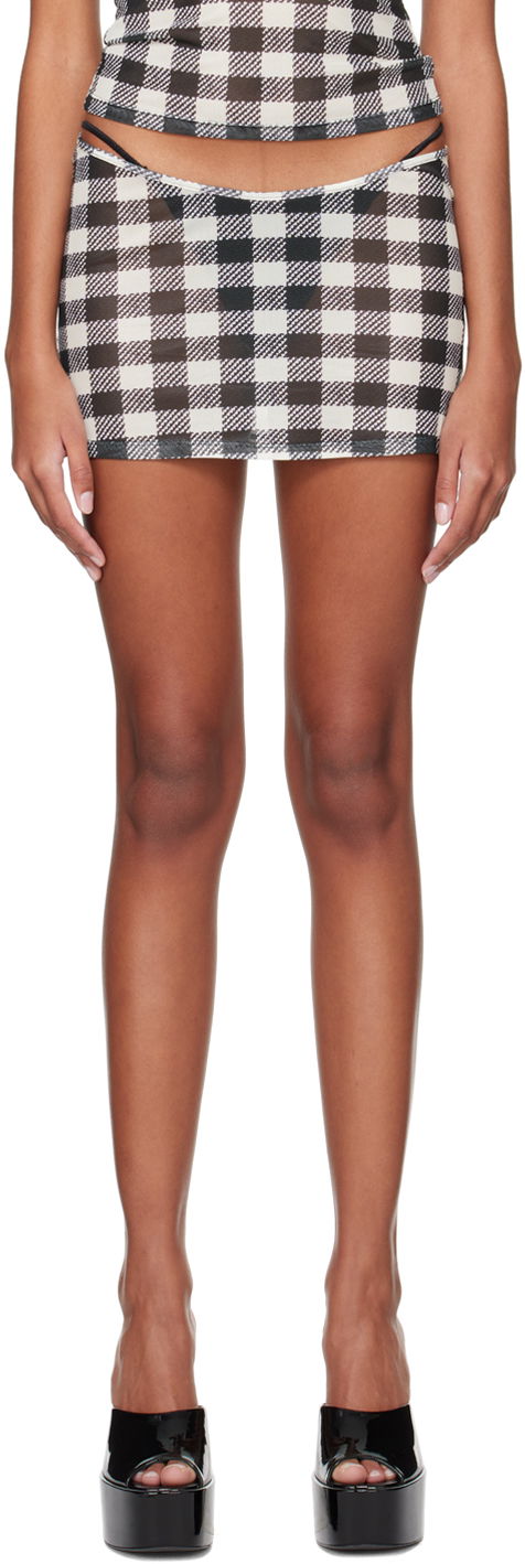 Hame Miaou Miaou Elektra Gingham Print Miniskirt Monivärinen | 4014PM2TAT