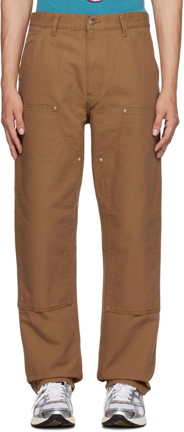 Cargo housut Carhartt WIP Double Knee Work Trousers Ruskea | I031501, 0