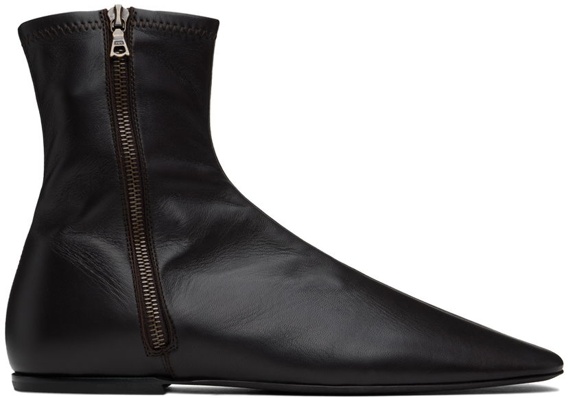 Vaatteet Dries Van Noten Dries Van Noten Leather Ankle Boots Musta | MS242-1316