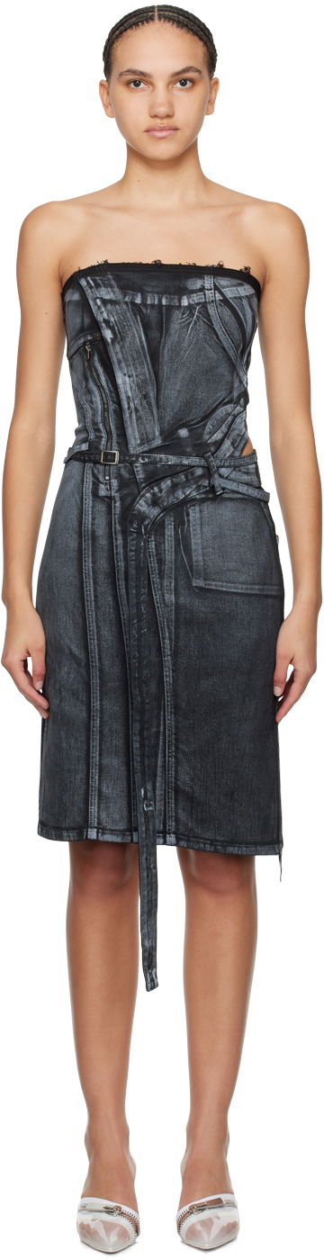 Mekko Ottolinger Ottolinger Belted Denim Minidress Sininen | 1704912