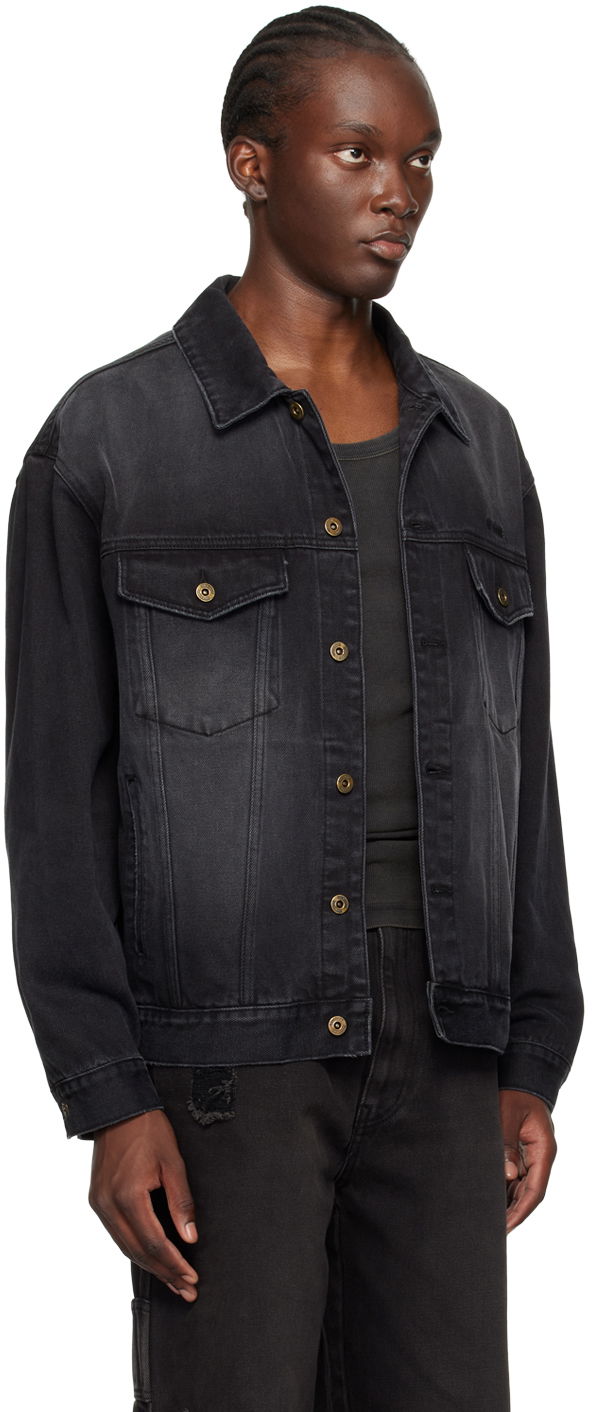 Takki We11done We11done Faded Denim Jacket Musta | WD-DJ2-24-345-M-BK, 1