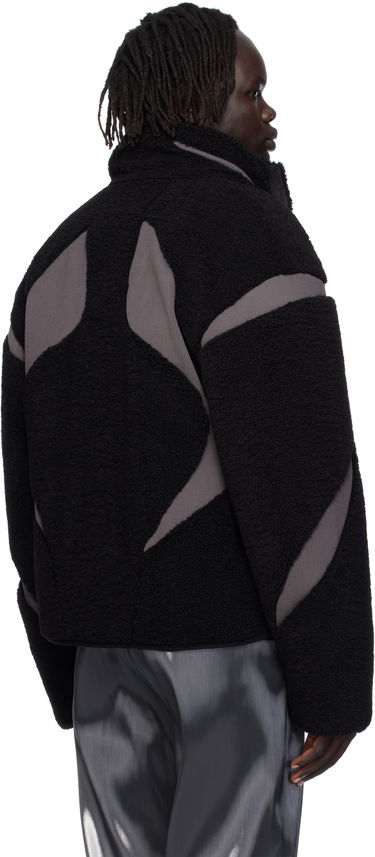Takki HELIOT EMIL Custo Fleece Jacket Musta | AW25_M_02_139_BLK01_CO, 2