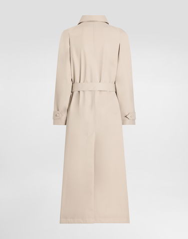 Trenssitakki Dolce & Gabbana Dolce & Gabbana Cotton Drill Trench Coat Beige | F0W3STHUMVMM0299, 1