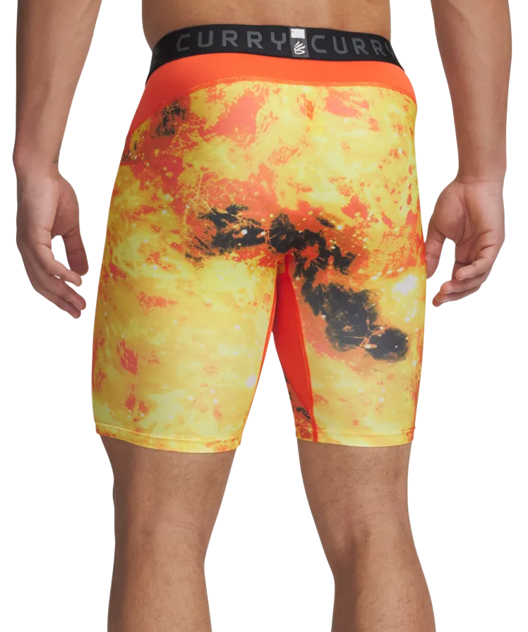 Nyrkkeilijät Under Armour Curry HG Printed Compression Shorts Oranssi | 1379829-847, 1