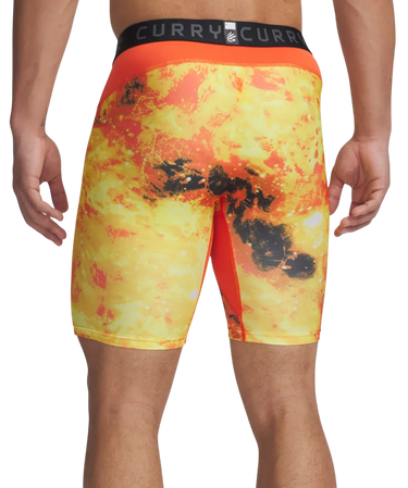 Nyrkkeilijät Under Armour Curry HG Printed Compression Shorts Oranssi | 1379829-847, 1