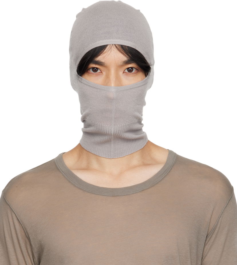 Hattu Rick Owens Rick Owens Concordians Skull Balaclava Harmaa | RU02E1478 WS