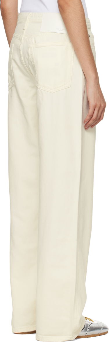 Jeans rag & bone Rag & Bone 'The Logan' Mid-Rise Wide Leg Jeans Valkoinen | WDD22H2786STEC, 2