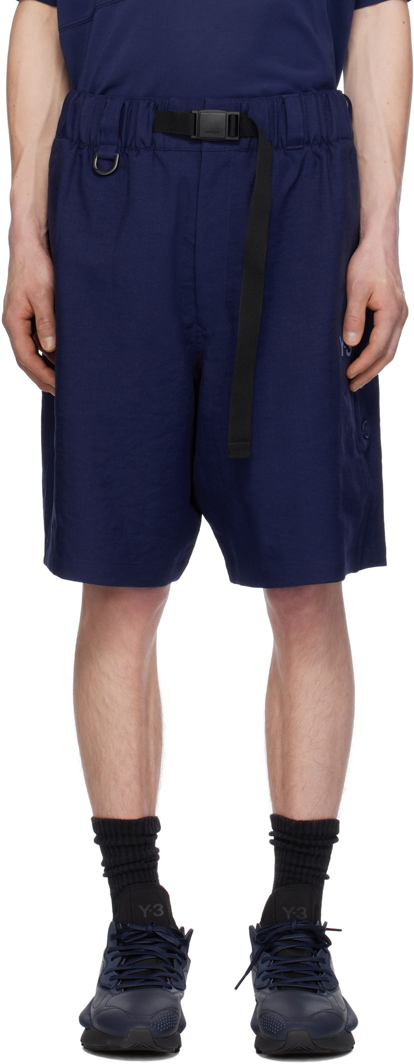 Shortsit Y-3 Y-3 Sport Uniform Shorts Tummansininen | JM7794