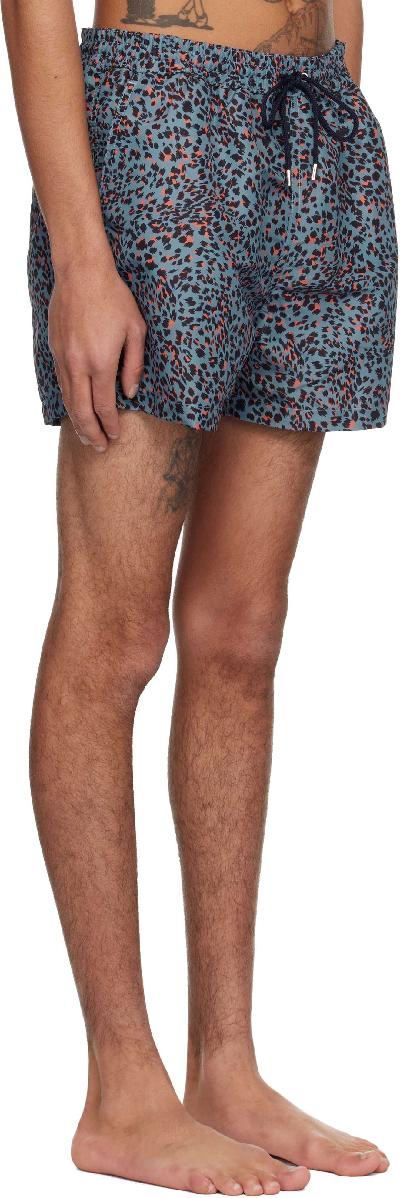 Uimapuvut Paul Smith Paul Smith Leopard Print Swim Shorts Sininen | M1A-239B-P41564-44, 1
