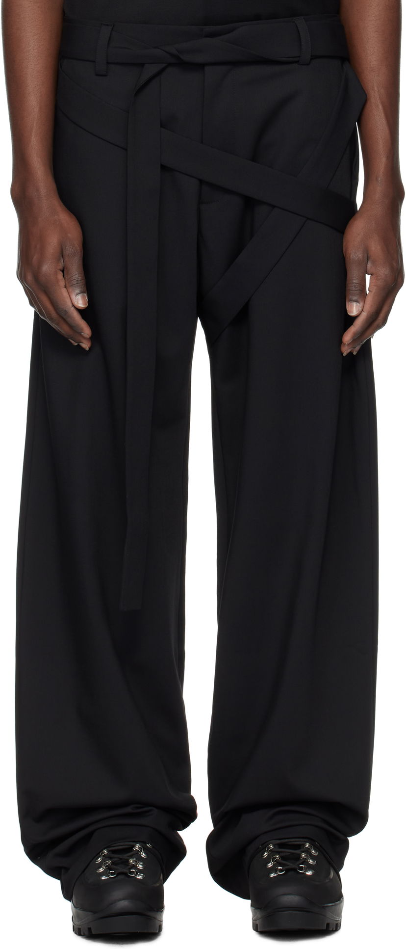 Housut HELIOT EMIL Heliot Emil Aegis Tailored Trousers Musta | PRESS25_M_10_182_BLK01_CO