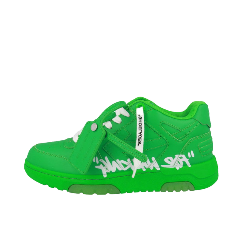 Tennarit ja kengät Off-White Out Of Office OOO "For Walking" Low Tops Green Vihreä | OMIA189S22LEA0035501
