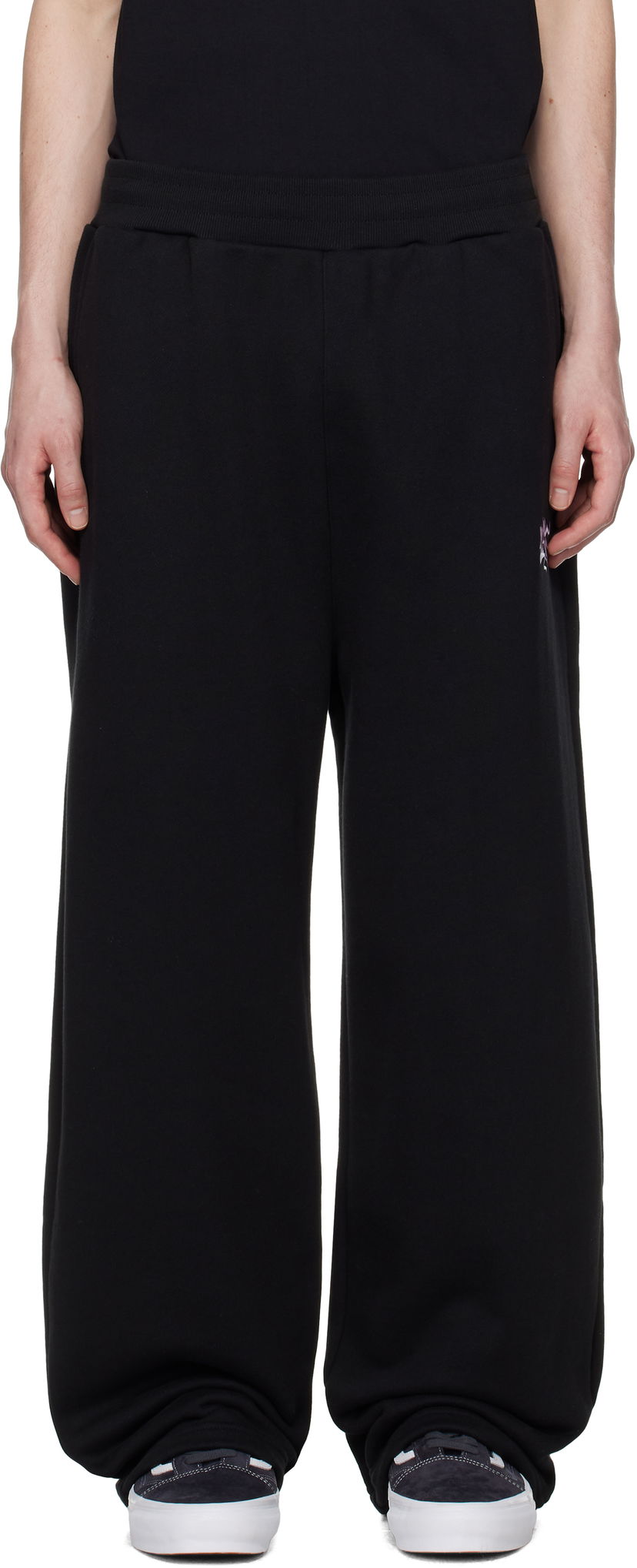 Verryttelyhousut Awake NY Awake NY All City Open Hem Sweatpants Musta | AWK-SP25-PA006