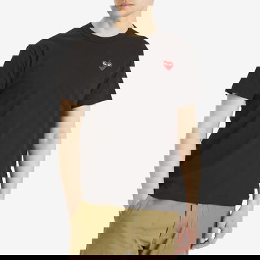 T-paita Comme des Garçons Play Basic Logo Tee Musta | AX-T108-051-1, 2