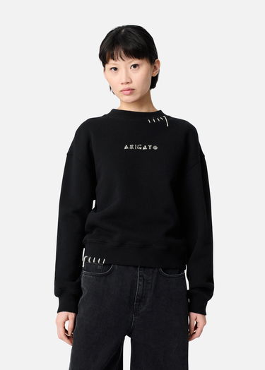 Huppari AXEL ARIGATO Crewneck Loops Sweatshirt Musta | A3438001, 8