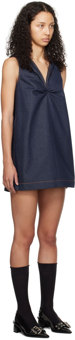 Mekko We11done We11done Denim Mini Dress Tummansininen | WD-OP0-24-164-W-NV, 1