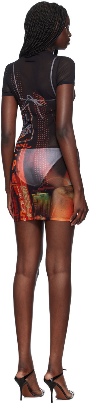 Mekko Jean Paul Gaultier Jean Paul Gaultier 'The Pigalle' Mesh Minidress Monivärinen | 24/30-F-RO248-T552-00301550, 2