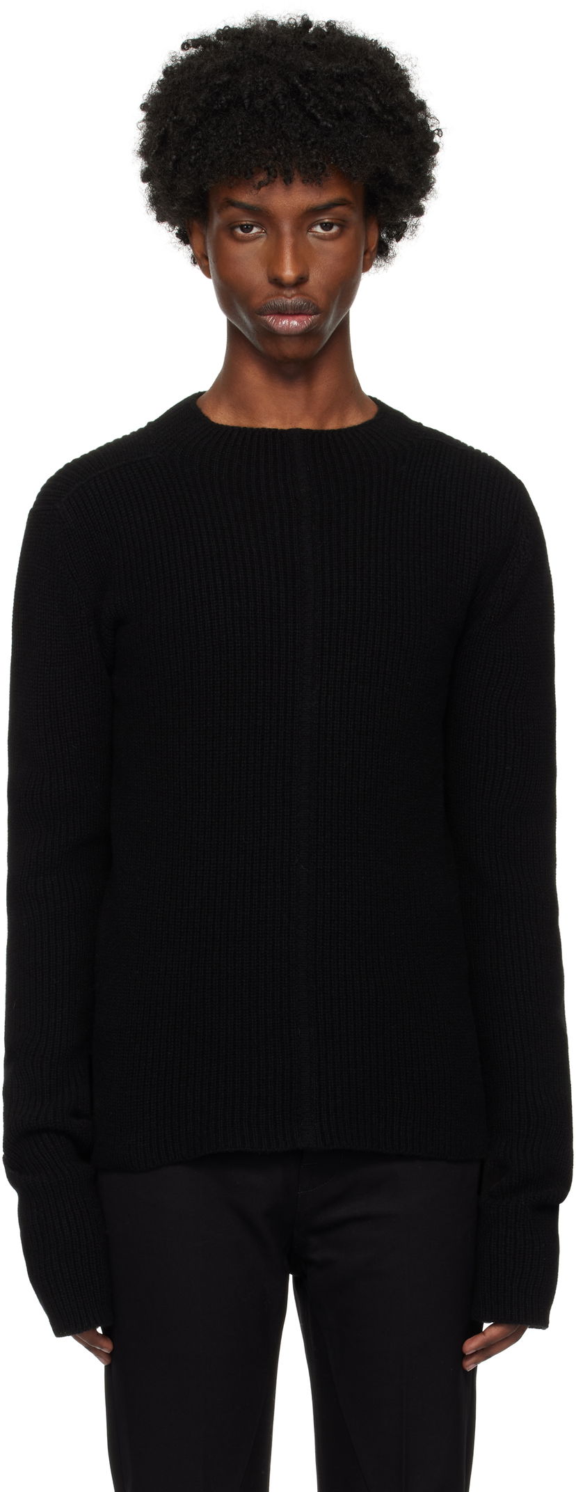 Villapaita Rick Owens Porterville Headon Sweater Musta | RR02D6690 WSBR