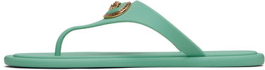 Asusteet Versace Versace Alia Rubber Flat Sandals Vihreä | 1016248_1A10983, 2