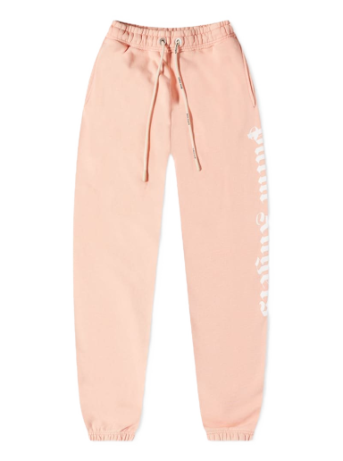 Verryttelyhousut Palm Angels Garment Dyed Logo Sweat Pant Vaaleanpunainen | PMCH011S22FLE0036767