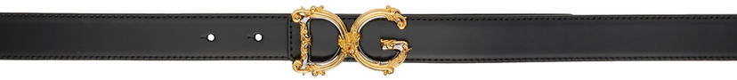 Vyöt Dolce & Gabbana Black Logo Belt Musta | BE1348AZ831