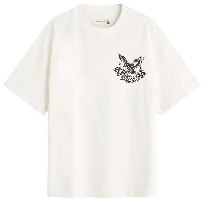 T-paita Honor The Gift Vintage Oil Graphic T-Shirt, Size Large Valkoinen | HTG250142-WHT