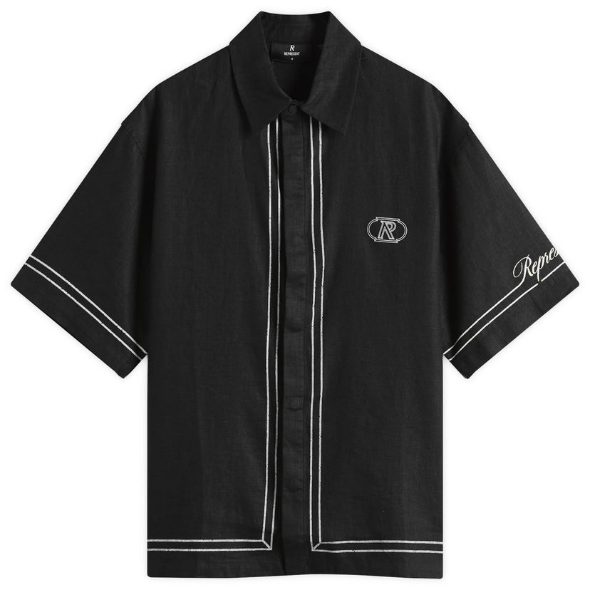 Paita Represent Clo Border Vacation Shirt Musta | MLM100298-01