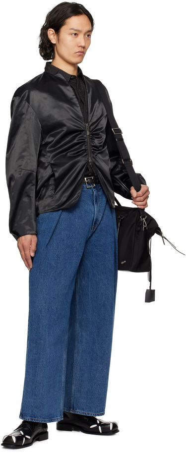 Bomber-takki ADER ERROR ADER error Product. 20 Ruched Satin Jacket Musta | BO01SSJK0802BK, 3