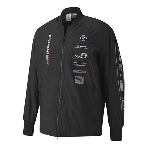 Bomber-takki Puma BMW M Motorsport Printing Zipper Jacket Musta | 597969-01