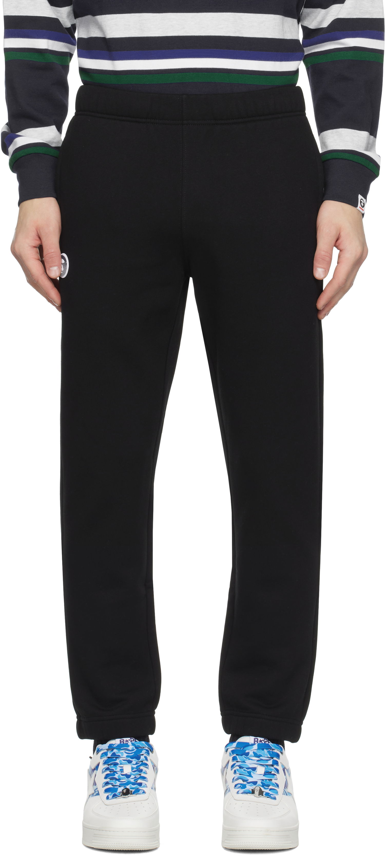 Verryttelyhousut AAPE by A Bathing Ape AAPE by A Bathing Ape Main Sweatpants Musta | AAPPTMB638XXNBKX, 0