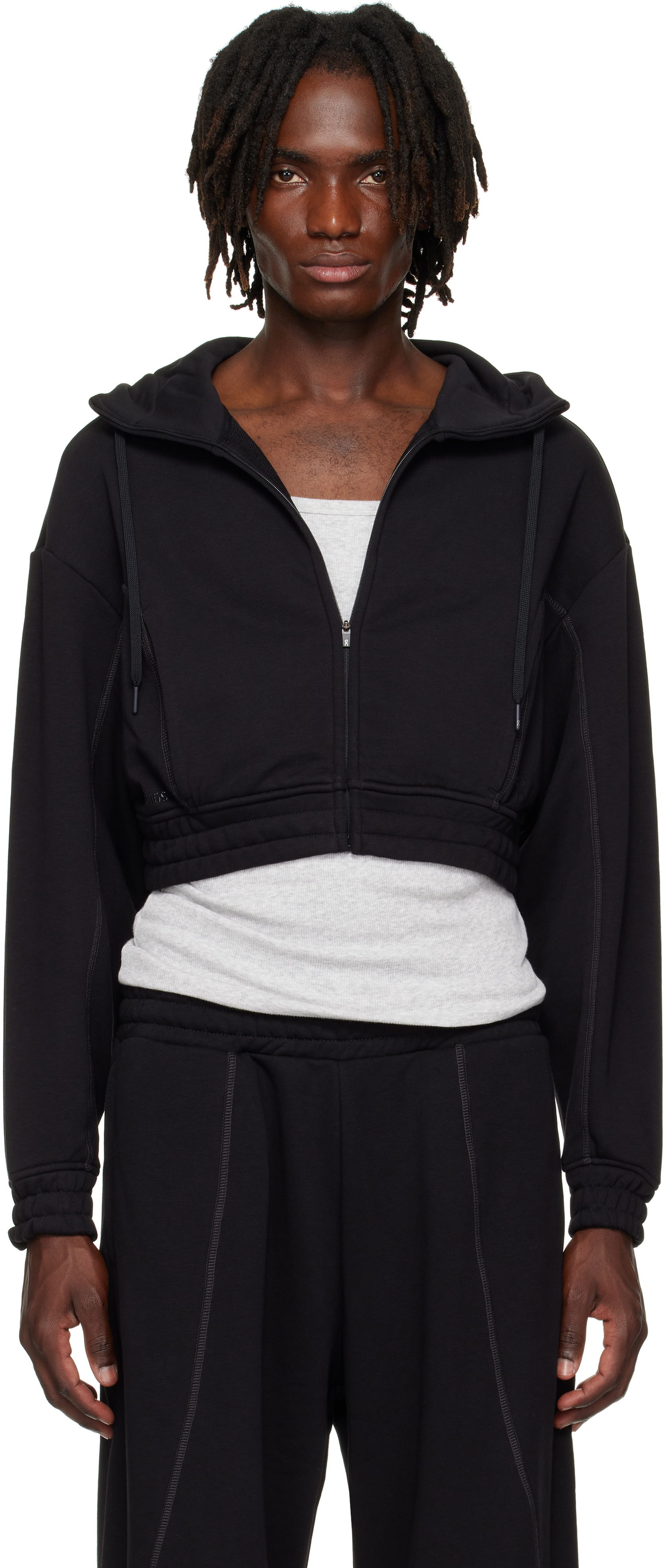 Huppari On Running FKA twigs Edition Cropped Hoodie Musta | 1WF11660553, 0