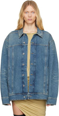 Rick Owens DRKSHDW Hollywood Jumbo Worker Denim Jacket