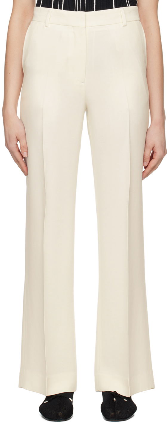 Housut TOTEME TOTEME Relaxed-Fit Trousers Valkoinen | 242-WRB1629-FB0106