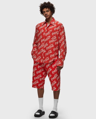 Paita ERL Printed Button Up Long Sleeve Shirt Punainen | ERL08B015, 1