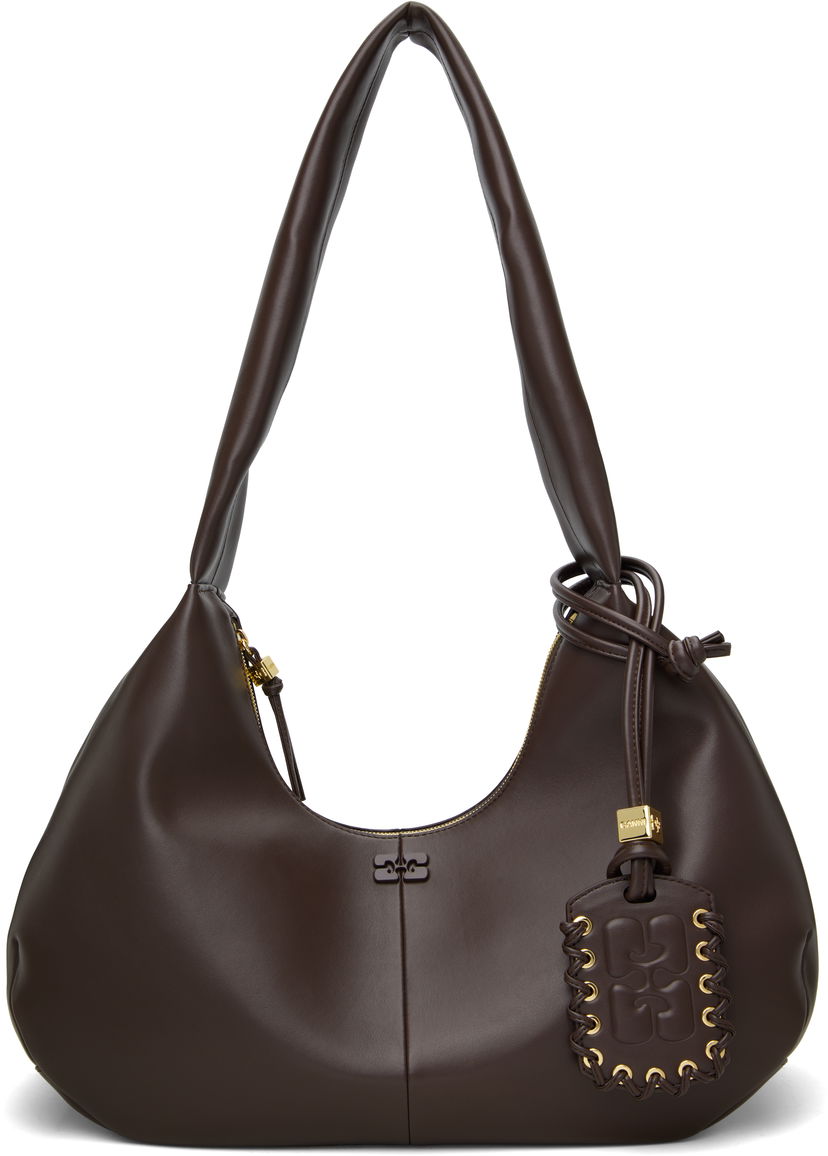 Käsilaukku GANNI GANNI Medium Shoulder Bag Ruskea | A6840