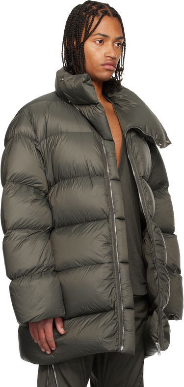 Puffer takki Rick Owens Rick Owens Concordians Turtle Neck Puffer Coat Ruskea | RU02E1791 NPD3, 4