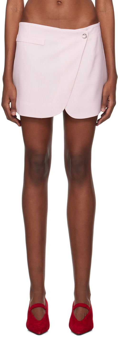 Hame Coperni Coperni Tailored Wrap Miniskirt Vaaleanpunainen | COPJ24834