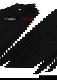 Arrows On Canvas Hooded Sweatshirt Black Multi