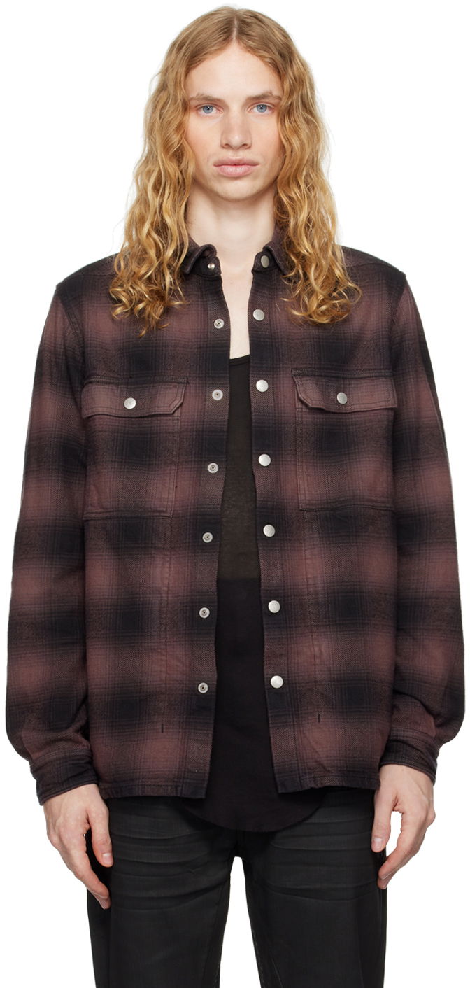 Paita Rick Owens Shirt Long Sleeve Porterville Outershirt Ruskea | DL02D4795 HCPJP