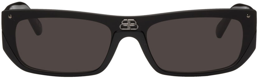 Aurinkolasit Balenciaga Black Shield Musta | BB0080S-001