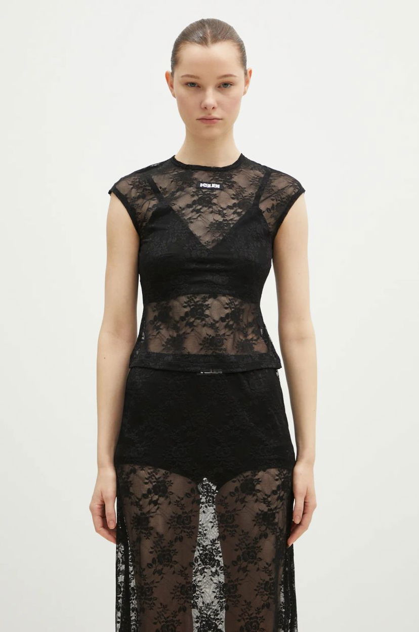 Hame Ksubi KSUBI Slim Lace Top Musta | WPS25FT003