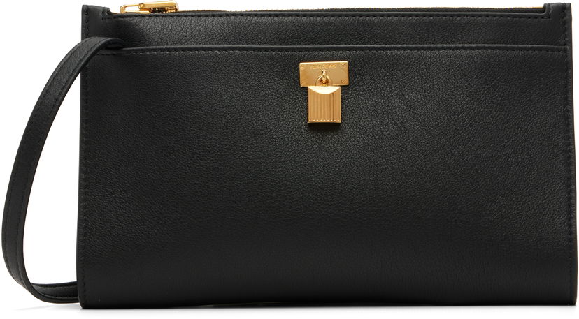 Käsilaukku Tom Ford TOM FORD Mini Natural Grain Leather Padlock Bag Musta | S0517-LCL490G